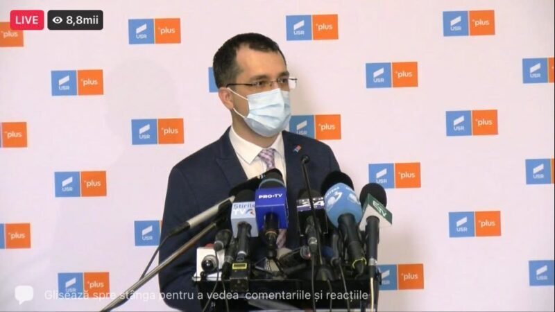 Vlad Voiculescu: Premierul României s-a transformat în primul epidemiolog al țării / Ne-am pomenit cu un premier care își bate joc de muncă unei echipe pe care n-a construit-o, n-a cunoscut-o și pe care și-a permis să o „evalueze” exact că Tudorel Toader