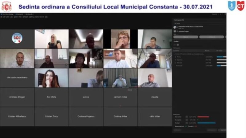Următoarea ședință a Consiliului Local Constanța se va desfășura tot online, deși dinspre USR PLUS și PSD au venit propuneri să se desfășoare în format fizic