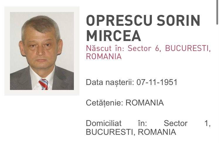 Sorin Oprescu, dat în urmărire de Poliția Română. Fostul primar al Capitalei a fost condamnat la 10 ani și 8 luni de închisoare