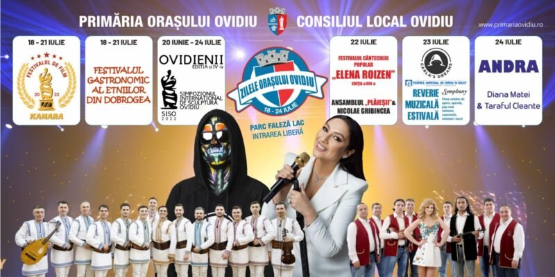 Zilele Orașului Ovidiu, 18-24 iulie: programul evenimentelor