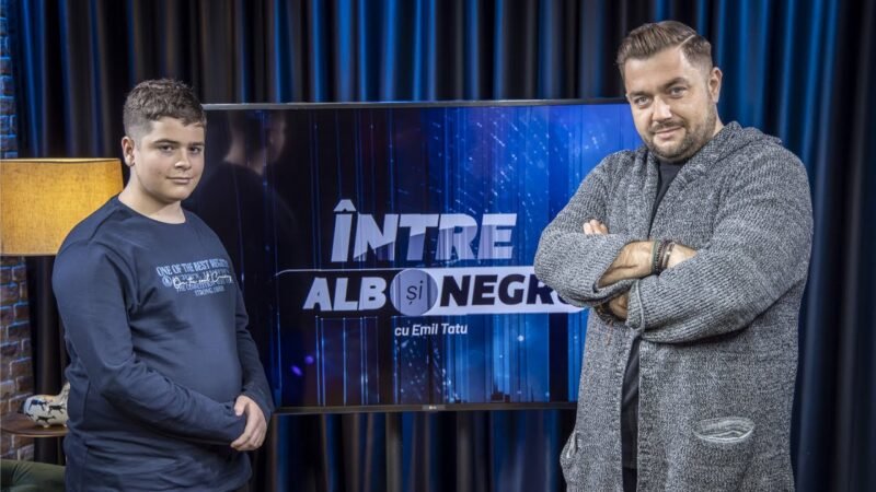 Andrei Bârlă – un copil adult, la „Între alb și negru” cu Emil Tatu