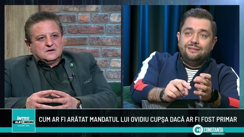 Ovidiu Cupșa este la Constanța Tv, la „Între alb și negru” cu Emil Tatu