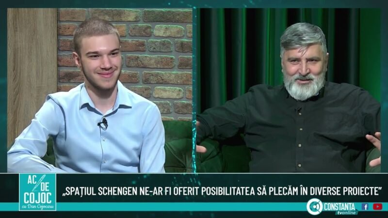 Un elev constănțean în Parlamentul European, la „Ac de cojoc” cu Dan Cojocaru
