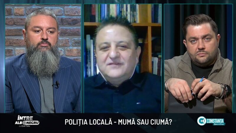 Poliția locală – mumă sau ciumă?, la „Între alb și negru” cu Emil Tatu
