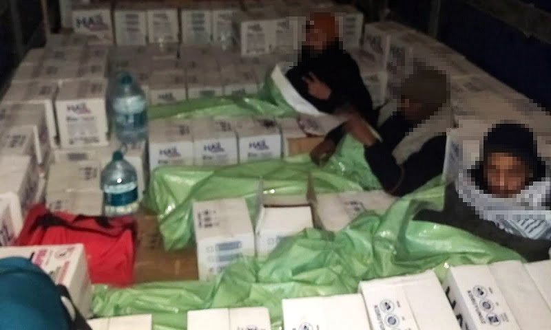 Trei cetățeni palestinieni descoperiți de polițiștii de frontieră ai Gărzii de Coastă în remorca unui tir