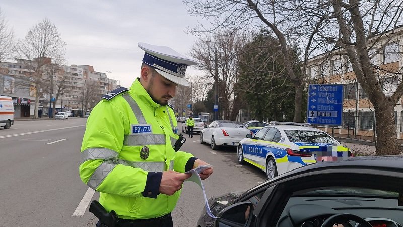 Bărbat cu permisul suspendat, prins băut la volan în municipiul Constanța. Ce alcoolemie a prezentat bărbatul