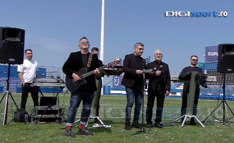 Pindu și Hrista Lupci, moment muzical dedicat Farului și lui Gheorghe Hagi: „La noi la Constanța bucurie mare, Faru-i campioană, echipa cea mai tare!”