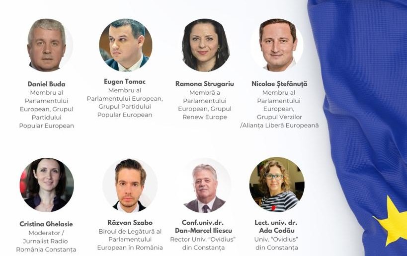 Deputați europeni, în dialog cu studenții Universității Ovidius din Constanța / „Dezinformarea și rolul UE în combaterea acestui fenomen”