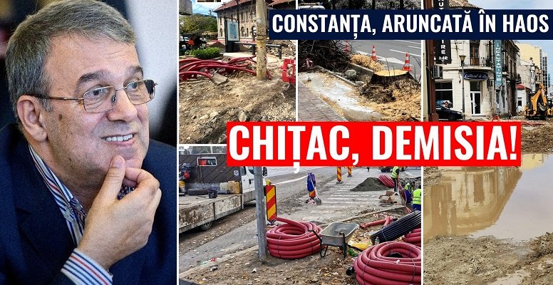 Petiție online pentru demiterea primarului Vergil Chițac inițiată de USR Constanța: „Constanța, aruncată în haos! Chițac, DEMISIA!”