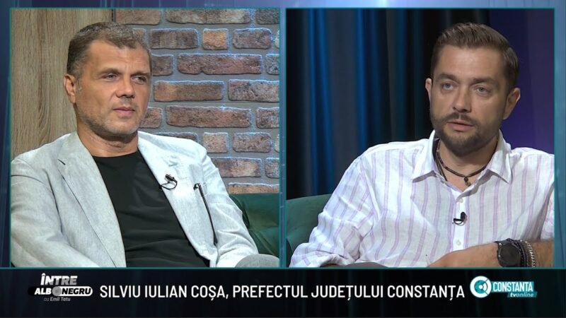Silviu Iulian Coșa, prefectul județului Constanta, la „Între alb și negru” cu Emil Tatu