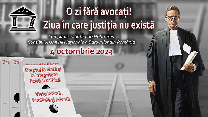 O zi fară avocați, o zi în care justiția nu mai există!