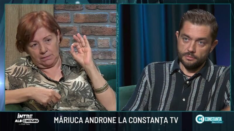 Măriuca Androne invitata lui Emil Tatu la „Între alb și negru”