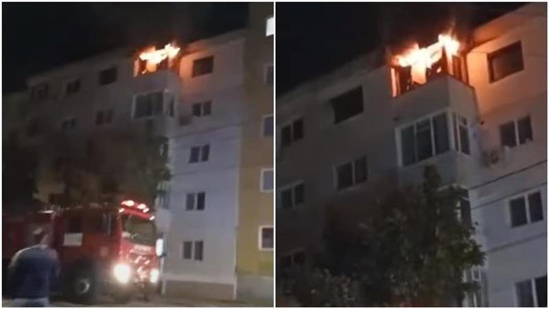 A fost arestat bărbatul care a incendiat apartamentul din Techirghiol și a amenințat că își omoară soția și copiii