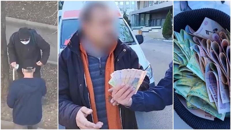 (VIDEO) Un bărbat de 47 de ani se dădea drept bătrân și cerea bani pentru medicamente, în fața Spitalului Județean. Primăria Constanța: Spune stop cerșetoriei!