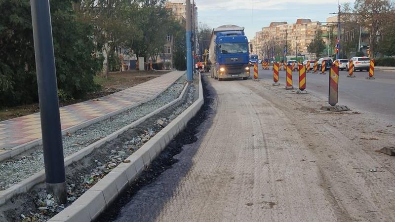 Primăria Constanța: Ultimul tronson al bulevardului 1 Decembrie 1918 va fi asfaltat începând de mâine