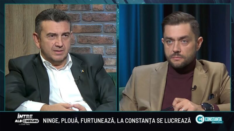 Ninge, plouă, furtunează, la Constanța se lucrează! – „Între alb și negru” cu Emil Tatu