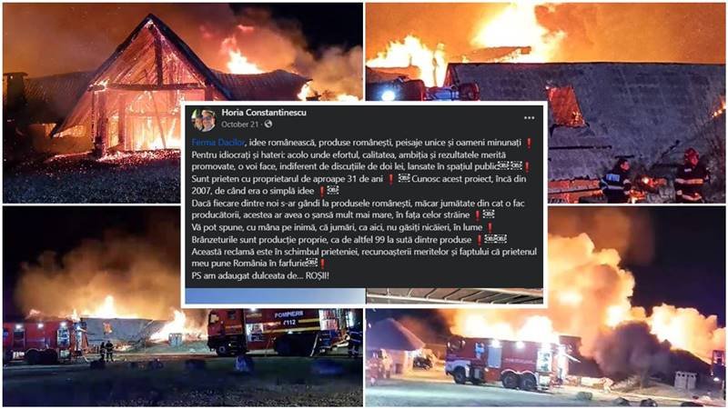 Horia Constantinescu lăuda în urmă cu două luni Ferma Dacilor. Declarațiile șefului ANPC după incendiul devastator: „Nu prea cer actele cunoscuților în legătură cu afacerile lor”