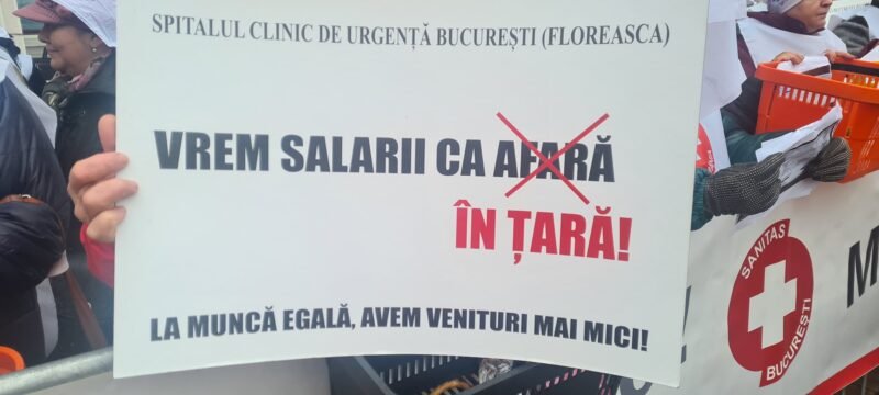 Guvernul anunţă că vor creşte salariile din Sănătate cu 15%. SANITAS: Programul protestelor rămâne valabil