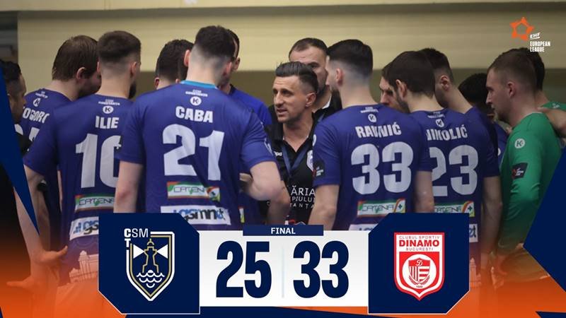 CSM Constanța a pierdut meciul cu Dinamo și a ratat calificarea în play-off-ul pentru sferturile EHF European League