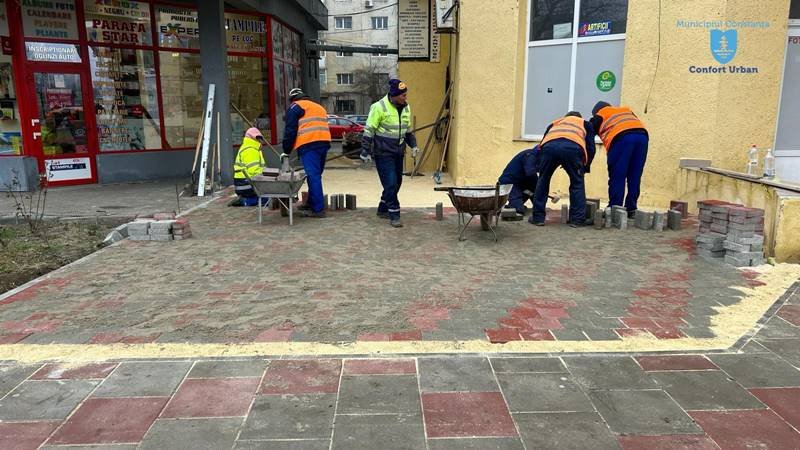 Primăria Constanța: Se reabilitează infrastructura pietonală în mai multe zone din oraș