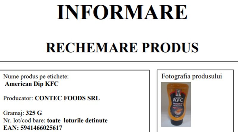 Produs retras de pe piaţă de Lidl – conţine alergeni din făină de grâu