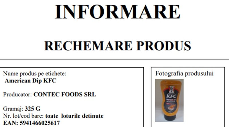 Produs retras de pe piaţă de Lidl – conţine alergeni din făină de grâu