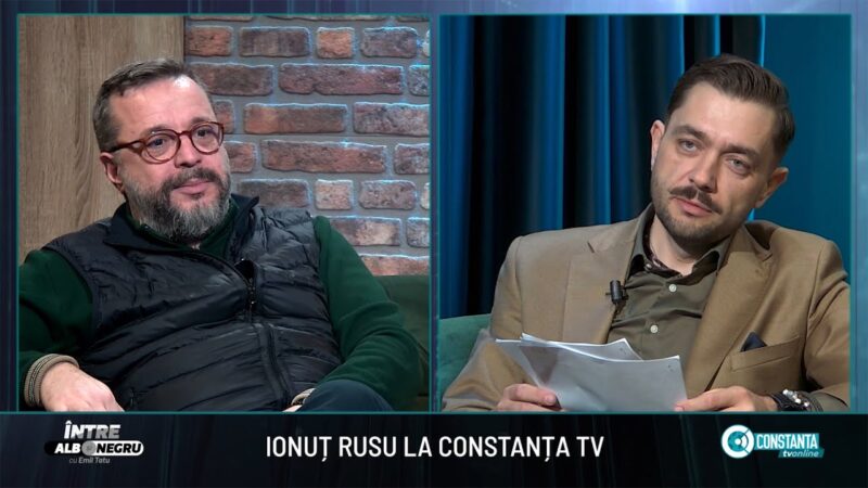Ionuț Rusu la Constanța Tv, „Între alb și negru” cu Emil Tatu