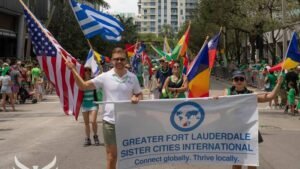 Primăria Constanța: Steagul României a fluturat pe străzile din Fort Lauderdale