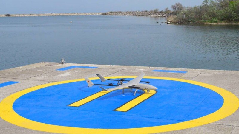 (FOTO) Două drone de tip avion au intrat în dotarea Poliției de Frontieră. La eveniment a participat secretarul de stat Bogdan Despescu