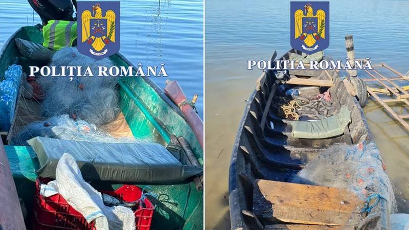 (FOTO) Polițiștii constănțeni au prins în flagrant 11 persoane care pescuiau ilegal: 83 de kilograme de pește au fost confiscate