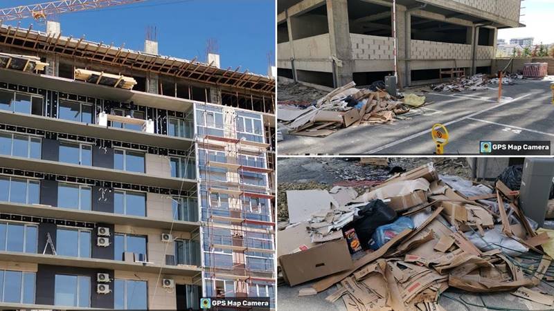 (FOTO) Amendă de 60.000 de lei în urma unui control al Gărzii de Mediu pe un șantier din Mamaia Nord