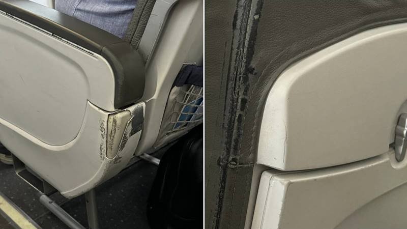 (FOTO) Neregulile descoperite de șeful ANPC într-un avion FLYONE: „Prețul biletelor crește concomitent cu deprecierea aeronavelor, iar curățenia este uneori inexistentă”