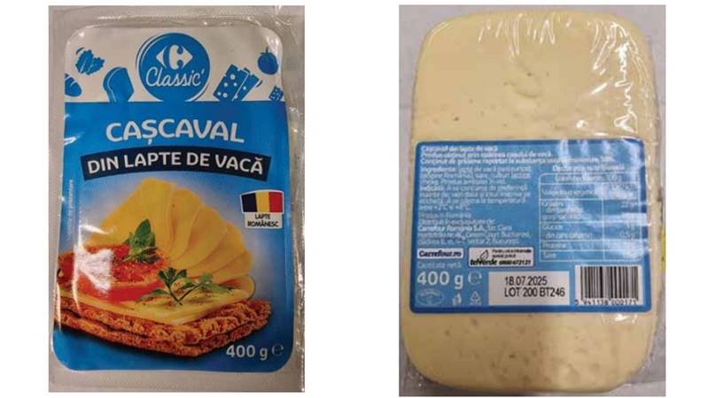 Cașcaval din lapte de vacă infectat cu o bacterie periculoasă, retras din magazine Carrefour: a fost comercializat și în Constanța – clienții sunt rugați să îl aducă înapoi