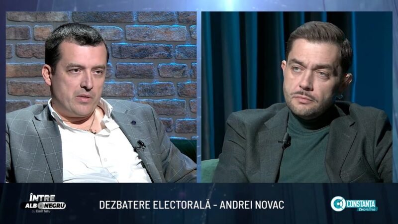 Dezbatere electorală – Andrei Novac, „Între alb și negru” cu Emil Tatu