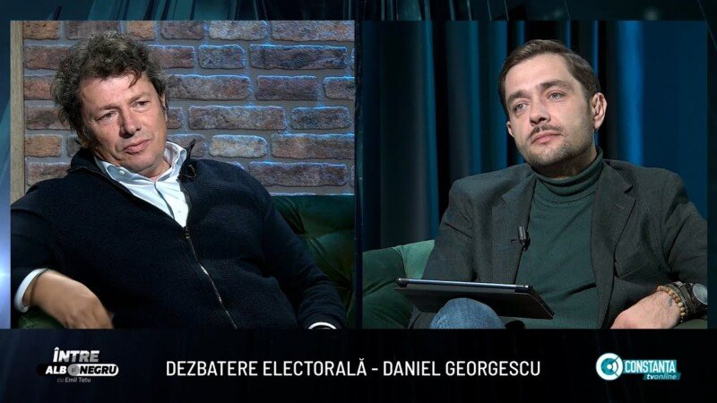 Dezbatere electorală – Daniel Georgescu, „Între alb și negru” cu Emil Tatu