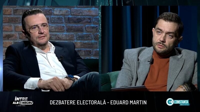 Dezbatere electorală – Eduard Martin, „Între alb și negru” cu Emil Tatu