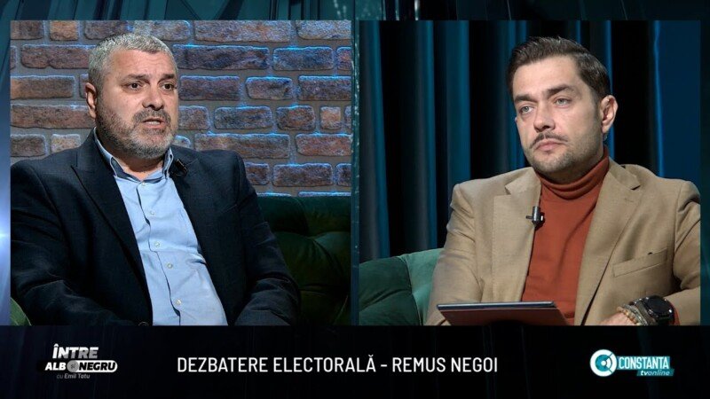 Dezbatere electorală – Remus Negoi, „Între alb și negru” cu Emil Tatu