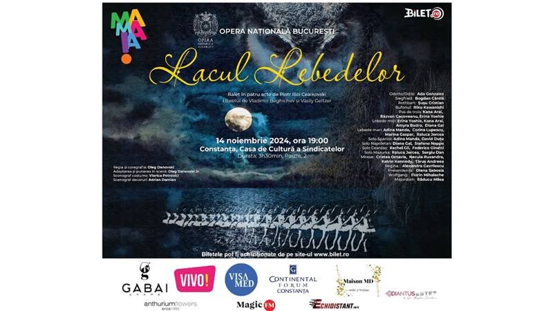 Destinația Mamaia Constanța, partener oficial al spectacolului „Lacul Lebedelor” de Ziua Dobrogei
