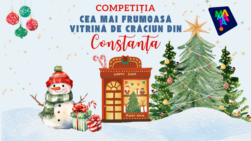 OMD Mamaia-Constanța dă startul competiției „Cea mai frumoasă vitrină de Crăciun din Constanța” – O invitație la creativitate și spirit de sărbătoare
