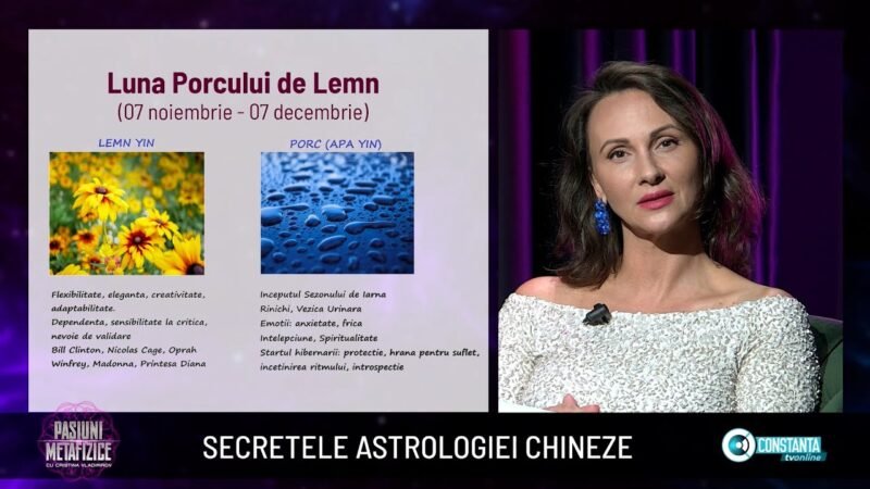 Secretele astrologiei chineze la „Pasiuni Metafizice cu Cristina Vladimirov