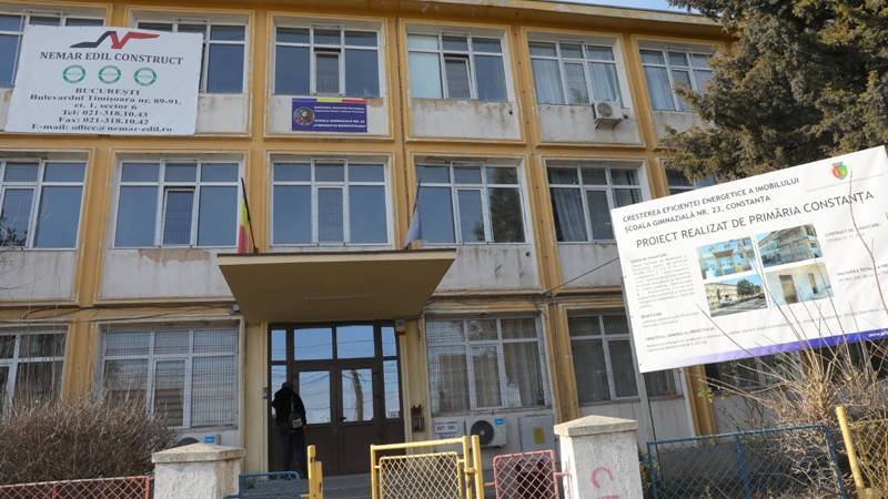 (FOTO) Lucrările de modernizare la Școala Gimnazială nr. 23 „Constantin Brâncoveanu” din Constanța ar putea fi finalizate mai devreme de termen