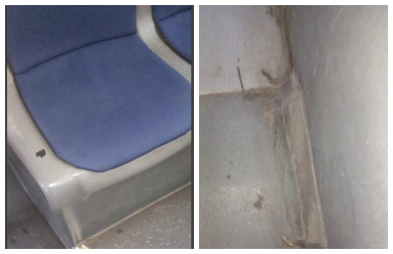 Controale ANPC la CT BUS Constanța. Au fost descoperite mai multe nereguli printre care autobuze cu scaune neigienizate și uzate, pardoseala murdară