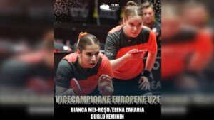 Elena Zaharia și Bianca Mei-Roșu de la CSM Constanța sunt vicecampioane europene la dublu