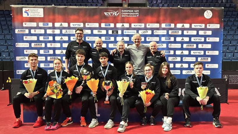 România a strălucit la Bratislava! Tinerii noștri au obținut opt medalii la Campionatele Europene de tenis de masă U21