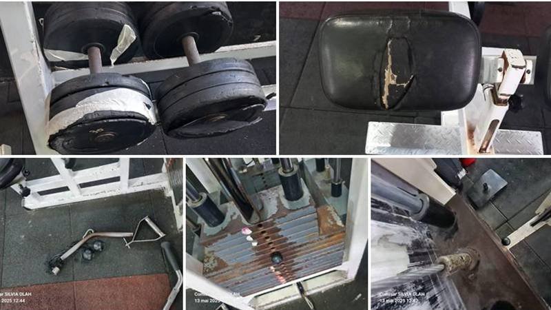 (FOTO/VIDEO) Sală de fitness din Medgidia, închisă temporar de Protecția Consumatorilor. Horia Constantinescu: Este de departe câștigătoarea premiului „Sala groazei”