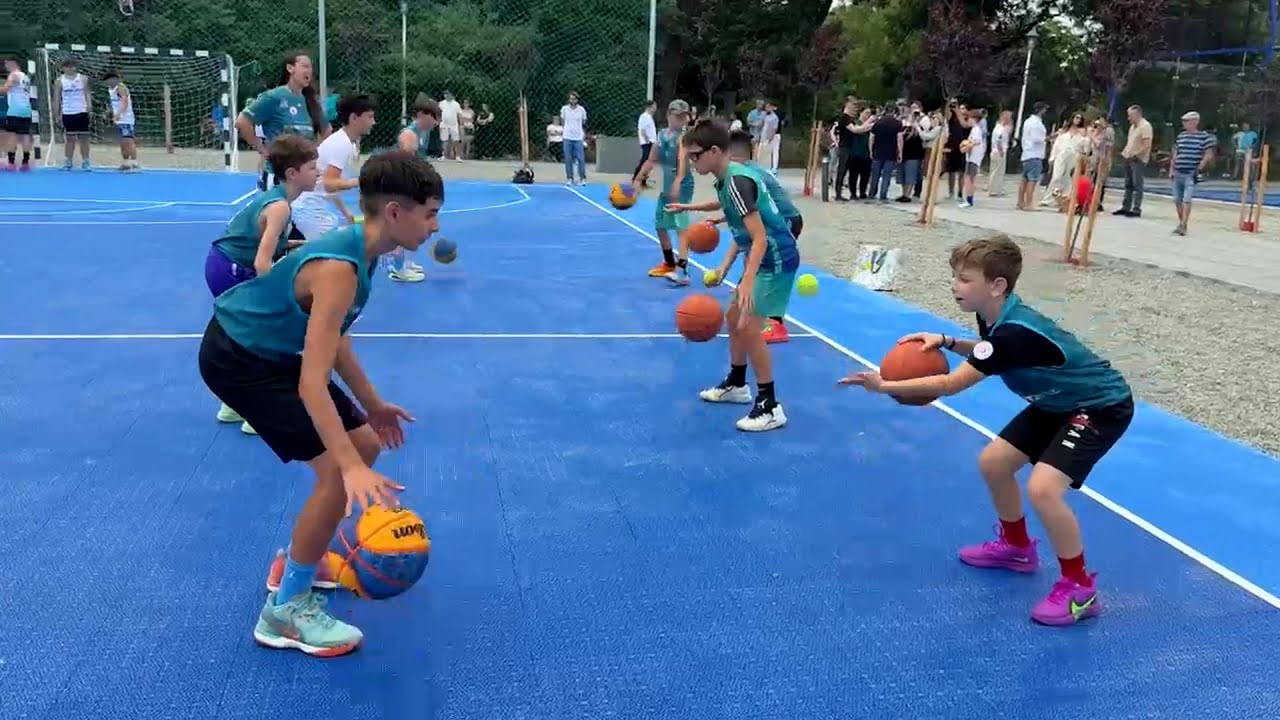 Inaugurarea terenurilor de sport de la Palatul Copiilor, Constanța