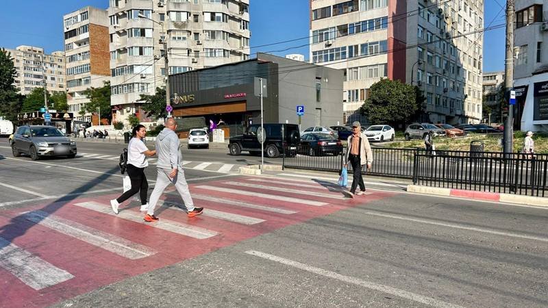 Primăria Constanța: Semaforizare inteligentă la trecerea de pietoni de pe Soveja, în zona Pieței Tomis III
