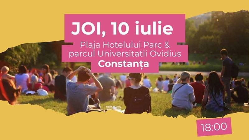 Lansarea unei noi etape a programului Civicult, marcată printr-o proiecție de film în aer liber, la Universitatea Ovidius din Constanța