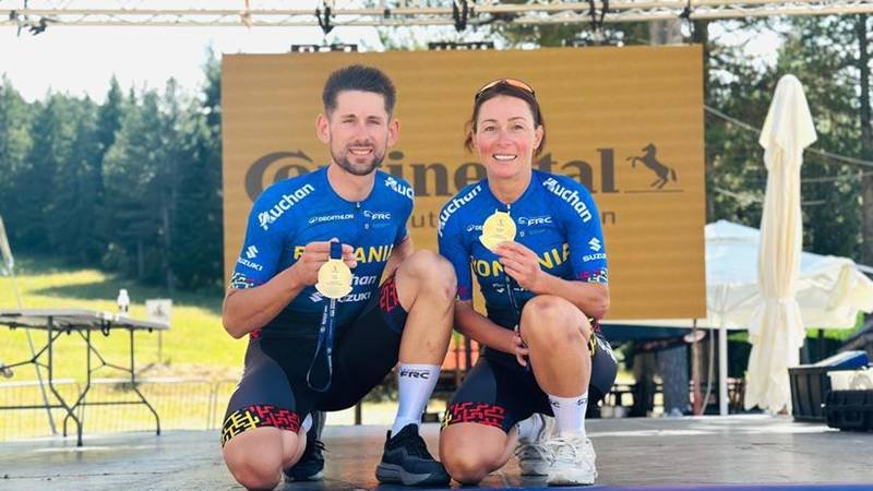 Două medalii de aur pentru România la Campionatele Balcanice de Mountain Bike XCM