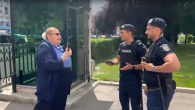 Diana Șoșoacă s-a certat cu jandarmii la Guvern pentru că n-au lăsat-o să filmeze: „Vrei să-l sun pe Bolojan să-i spun că mă abuzezi?”